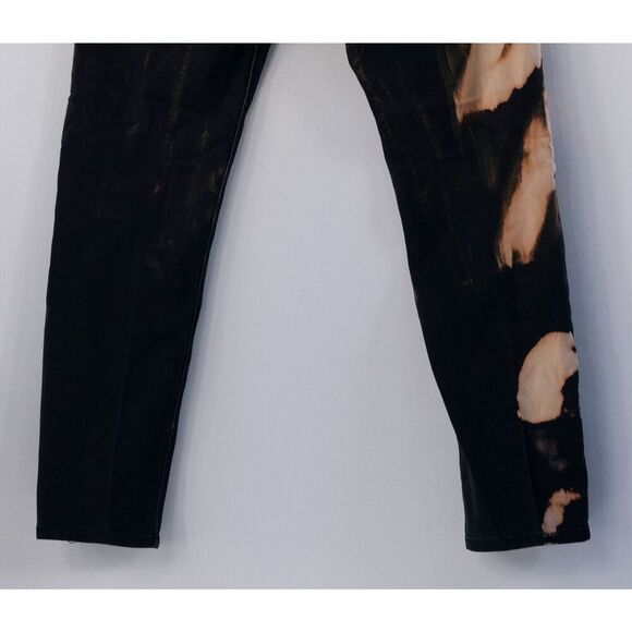 Scott James Pants Bleached Custom Men's 36x32 Slim Fit Black Stretch Chino Jeans - Picture 8 of 8